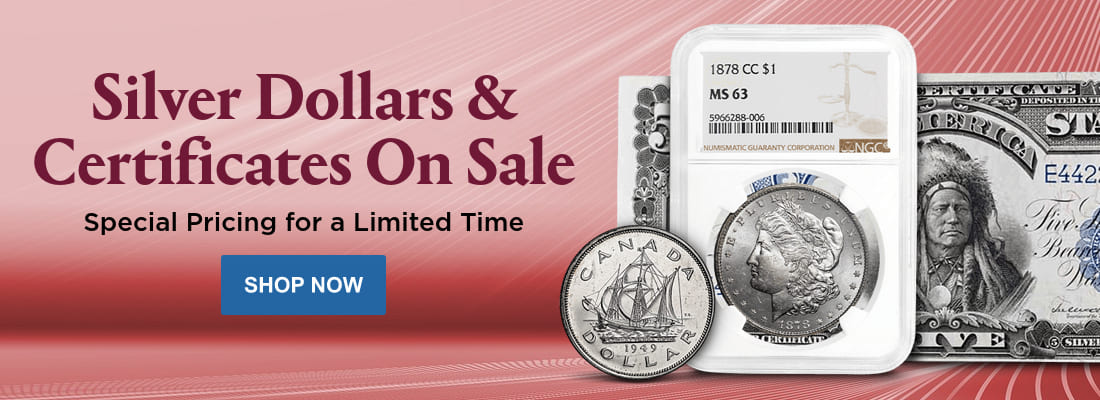 SIlver Dollars & Certificates On Sale